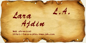 Lara Ajdin vizit kartica